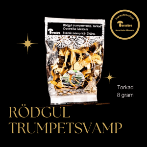 Torkad rödgul trumpetsvamp 8 gram