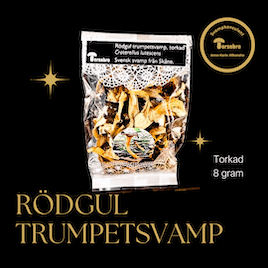 Rödgul trumpetsvamp torkad 8 g