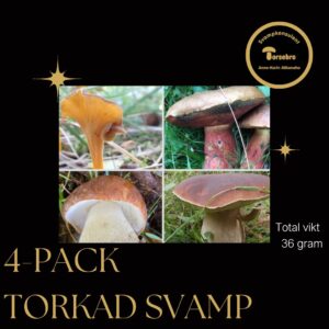 4-pack torkad svamp