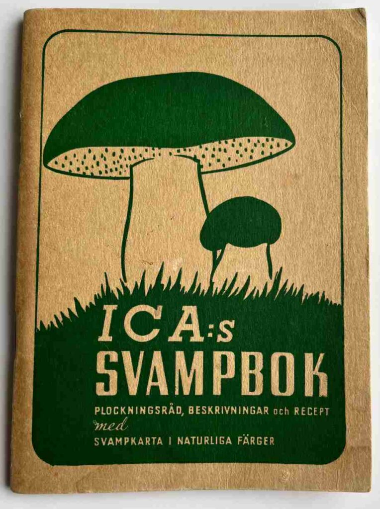 Gammal svampbok med recept på 
kaffesurrogat av svamp.
Foto: Anne-Karin Mikonaho