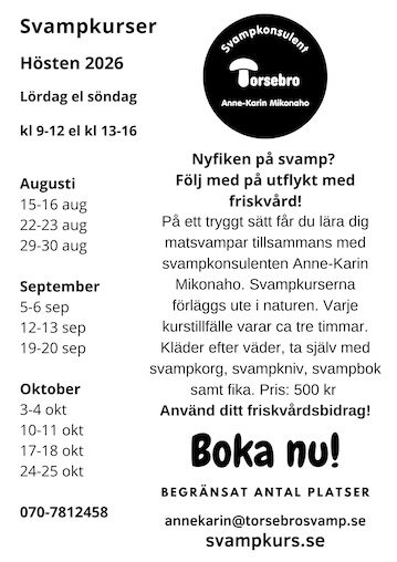 Svampkurser 2026